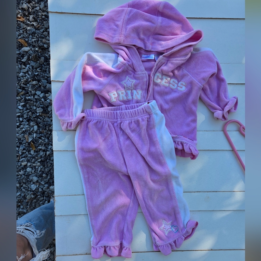 Princess Pink Kids Matching Set with Hoodie and Pants